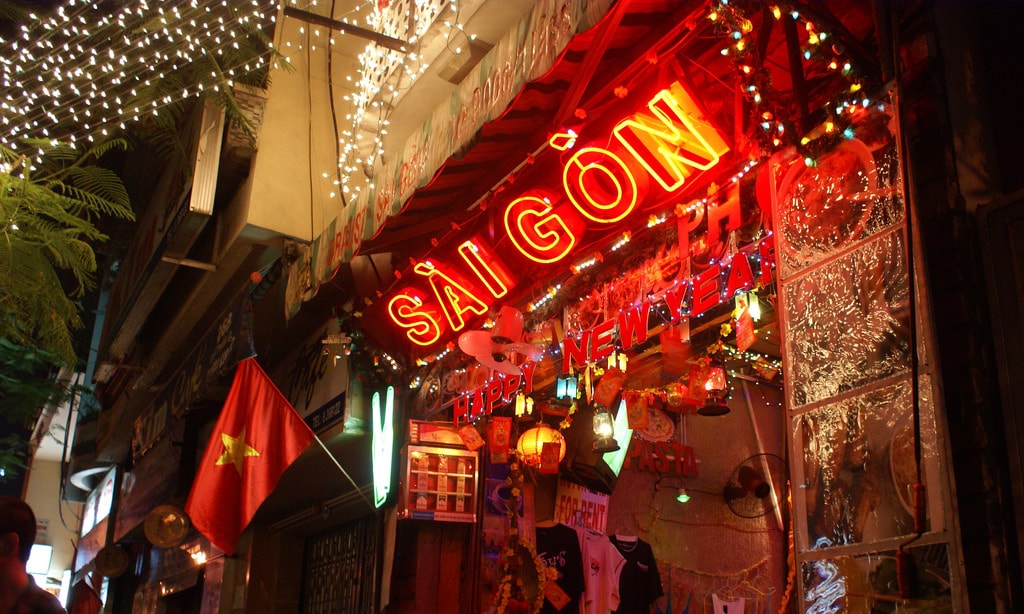 Saigon during Chistmas time